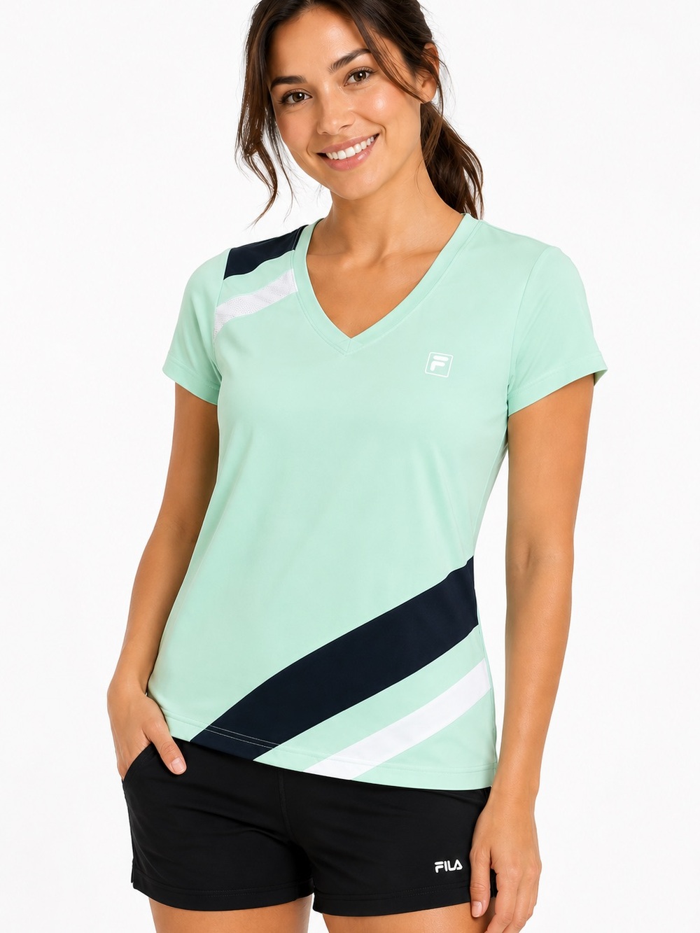 (A7) FILA Athletic‎ Short Sleeve tee, Size Small, NWT, Color Mint